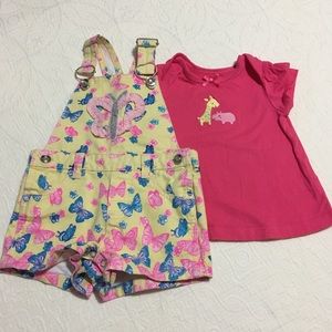 12m (4/$20) Short Overalls and Tee